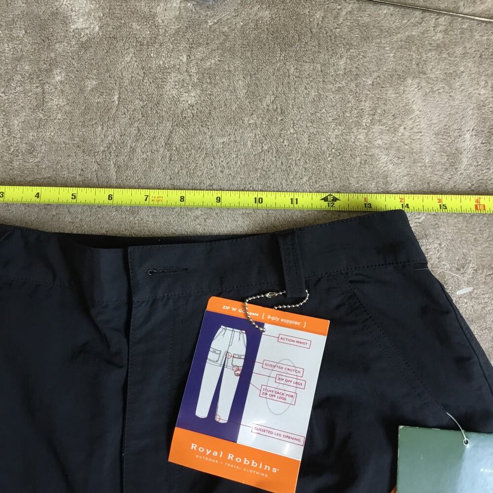 Royal Robbins Women's Classic Zip N' Go Pants Short Black Sz 8 - Picture 6 of 12